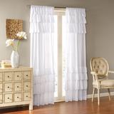 "Madison Park Anna 84"" Panel Window Curtain in White - Olliix WIN40-140"