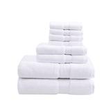 Madison Park Signature 800GSM 100% Cotton 8 Piece Towel Set in White - Olliix MPS73-188