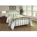 Hillsdale Furniture Morris King Metal Bed with Frame, Magnesium Pewter - 1545BKR