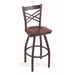 "Holland 82036PWDCOak 820 Catalina 36"" Bar Stool /w Pewter Finish, Dark Cherry Oak Seat"