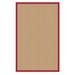 Athena Sisal & Red 5x8 - Linon Home Décor RUG-AT020358