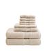 Madison Park Signature 800GSM 100% Cotton 8 Piece Towel Set in Natural - Olliix MPS73-190