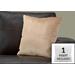 Pillows / 18 X 18 Square / Insert Included / Decorative Throw / Accent / Sofa / Couch / Bedroom / Polyester / Hypoallergenic / Beige / Modern - Monarch Specialties I 9310