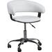 White Gas Lift Desk Chair - Powell 14B2010W