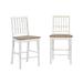 Shutters Counter Chair in Light Oak/ Distressed White (Set of 2) - Progressive Furniture D884-63