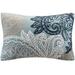 "INK+IVY Kiran 12x18"" Oblong Pillow w/Chain Stitch in Blue - Olliix II30-208"