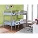 "Heavy Metal ""Pewter"" Full Over Full Bunk Bed Powell-941-137"