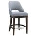 Madison Park Jillian Counter Stool w/ Swivel Seat in Blue - Olliix MP104-0510