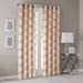 "Madison Park Saratoga 84"" Panel Window Curtain in Beige/Spice - Olliix MP40-1756"