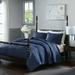 Madison Park Signature Serene King Cotton Coverlet Set in Blue - Olliix MPS13-275