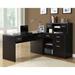 Computer Desk / Home Office / Corner / Left / Right Set-Up / Storage Drawers / L Shape / Work / Laptop / Laminate / Brown / Contemporary / Modern - Monarch Specialties I 7018