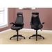 Office Chair / Adjustable Height / Swivel / Ergonomic / Armrests / Computer Desk / Work / Metal / Fabric / Black / Contemporary / Modern - Monarch Specialties I 7276