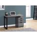 "Computer Desk / Home Office / Laptop / Left / Right Set-Up / Storage Drawers / 48""L / Work / Laminate / Grey / Black / Contemporary / Modern - Monarch Specialties I 7295"