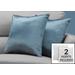 Pillows / Set Of 2 / 18 X 18 Square / Insert Included / Decorative Throw / Accent / Sofa / Couch / Bedroom / Polyester / Hypoallergenic / Blue / Modern - Monarch Specialties I 9343