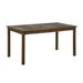 Acacia Wood Patio Simple Dining Table in Dark Brown - Walker Edison OWSDTDB