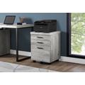 File Cabinet / Rolling Mobile / Storage Drawers / Printer Stand / Office / Work / Laminate / Grey / Contemporary / Modern - Monarch Specialties I 7401