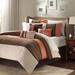 Madison Park Palisades Queen 7 Piece Comforter Set in Coral - Olliix MP10-184