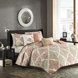 Madison Park Claire King/Cal King 6 Piece Quilted Coverlet Set in Multi - Olliix MP13-1423