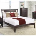 Nevis Twin Size Low Profile Sleigh Bed in Espresso - Modus NV23L3