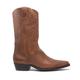 Wrangler Texas II HI Mens Leather Calf Length Cowboy Boots Tan UK 8
