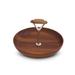 Vagabond House Tribeca Pewter & Teak Tidbit Serving Tray Wood/Metal in Brown/Red | 4.75 H x 7.75 W in | Wayfair M415DM