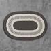 Gray 60 x 0.5 in Area Rug - Bay Isle Home™ Crescent Indoor/Outdoor Reversible Area Rug - Polypropylene | 60 W x 0.5 D in | Wayfair