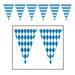 The Party Aisle™ 120' Blue White Pennant Banner in Blue/White | 17 H x 0.01 D in | Wayfair 9F2A690C5E774DCC9823253B9AE77E68