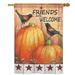 Breeze Decor Welcome Friends Crows 2-Sided Polyester 40 x 28 in. Garden Flag in Orange | 40 H x 28 W in | Wayfair BD-HA-H-113059-IP-BO-DS02-US