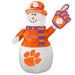 Clemson Tigers 7' Inflatable Snowman