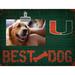 Miami Hurricanes 10.5" x 8" Best Dog Clip Photo Frame