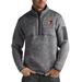 Men's Antigua Charcoal Bowling Green St. Falcons Fortune Big & Tall Quarter-Zip Pullover Jacket