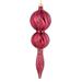 Vickerman 533819 - 16.5" Berry Red Candy Glitter Finial Christmas Tree Ornament (N186921D)