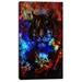 Design Art Animal 'Colorful Tiger Collage' Graphic Art Canvas/Metal in Blue/Red | 32 H x 16 W x 1 D in | Wayfair PT8200-16-32