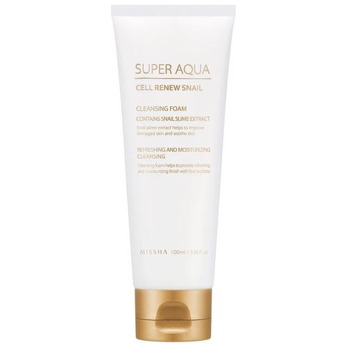 Missha - Super Aqua CELL RENEW SNAIL CLEANSING FOAM Reinigungsschaum 100 ml