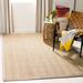 Brown/Gray/Yellow Area Rug - August Grove® Roloff Natural/Gray Area Rug Bamboo Slat & Seagrass, Cotton in Brown/Gray/Yellow | Wayfair