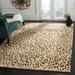 Brown/White 72 x 0.25 in Area Rug - Dakota Fields Bruner Hand-Knotted Wool/Silk Cream/Taupe Area Rug Silk/Wool | 72 W x 0.25 D in | Wayfair