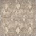 Brown/White 84 x 84 x 0.63 in Area Rug - Bungalow Rose Kouerga Hand-Tufted Wool Natural/Multi Area Rug Wool | 84 H x 84 W x 0.63 D in | Wayfair