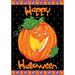 Toland Home Garden Happy Halloween 28 x 40 inch House Flag, Polyester in Black/Orange | 40 H x 28 W in | Wayfair 109268