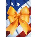 Toland Home Garden Usa Strong 2-Sided Polyester 40 x 28 in. House Flag in Blue/Gray/Orange | 40 H x 28 W in | Wayfair 1010393
