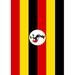 Toland Home Garden Flag of Uganda 28 x 40 inch House Flag, Polyester in Black/Red/Yellow | 40 H x 28 W in | Wayfair 1010753