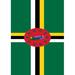 Toland Home Garden Flag of Dominica 28 x 40 inch House Flag, Polyester in Green | 40 H x 28 W in | Wayfair 1010609