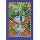 Toland Home Garden Birdbath and Bricks 2-Sided Polyester 12 x 18 in. Garden Flag in Blue/Green | 18 H x 12.5 W in | Wayfair 119754