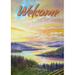 Toland Home Garden Sunrise River Welcome Polyester 18 x 12.5 inch Garden Flag in Brown | 18 H x 12.5 W in | Wayfair 1112078