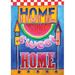 Toland Home Garden Sweet Home 2-Sided Polyester 40 x 28 in. House Flag in Blue/Orange | 40 H x 28 W in | Wayfair 102615