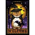 Toland Home Garden Halloween Fortune 2-Sided Polyester 40 x 28 in. House Flag in Black/Orange | 40 H x 28 W in | Wayfair 1010560