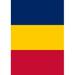 Toland Home Garden Flag of Chad Polyester 18 x 13 in. Garden Flag in Blue/Red/Yellow | 18 H x 12.5 W in | Wayfair 1110598