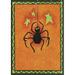 Toland Home Garden Harvest Spider Polyester 18 x 13 in. Garden Flag in Black/Orange | 18 H x 12.5 W in | Wayfair 111224