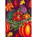 Toland Home Garden Fall Gourds Polyester 18 x 12.5 inch Garden Flag in Indigo/Red | 18 H x 12.5 W in | Wayfair 119364