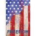 Toland Home Garden Freedom Stars and Stripes Polyester 18 x 13 in. Garden Flag in Blue/Red | 18 H x 12.5 W in | Wayfair 119804