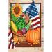 Toland Home Garden American Harvest Polyester 18 x 12.5 in. Garden Flag in Brown/Orange/Red | 18 H x 12.5 W in | Wayfair 1110413